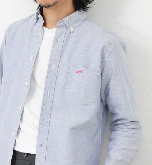 NOLLEY'S goodman「TRADITIONAL OX クジラBD ボタンダウンシャツ 26AW」|シャツ・ブラウス|ブルー