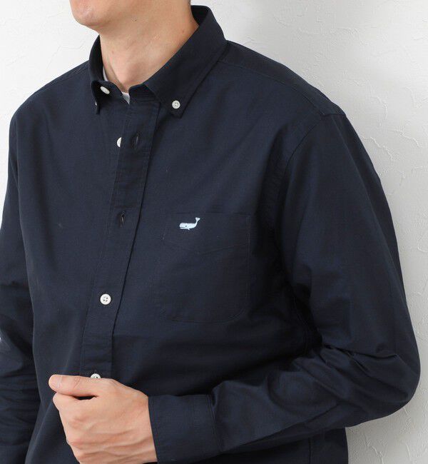 NOLLEY'S goodman「TRADITIONAL OX クジラBD ボタンダウンシャツ 26AW」|シャツ・ブラウス|ネイビー