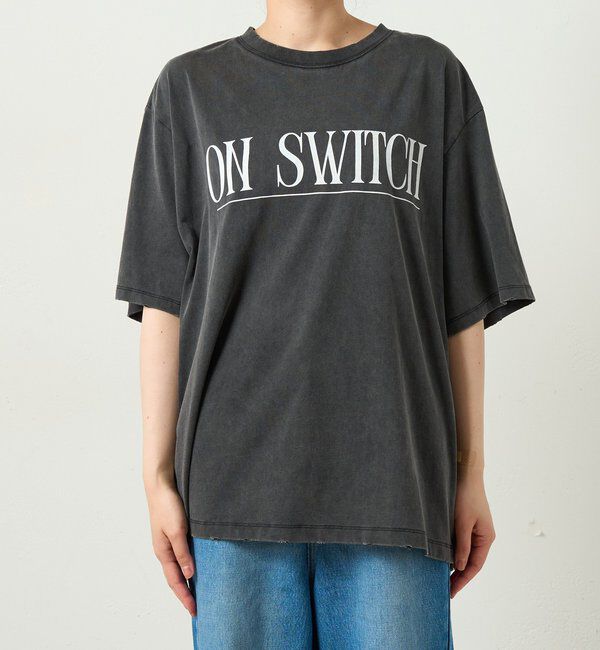  「予約【A・MONN】【綿100%/オーバーサイズ】ON SWITCH tee」|Tシャツ・カットソー|