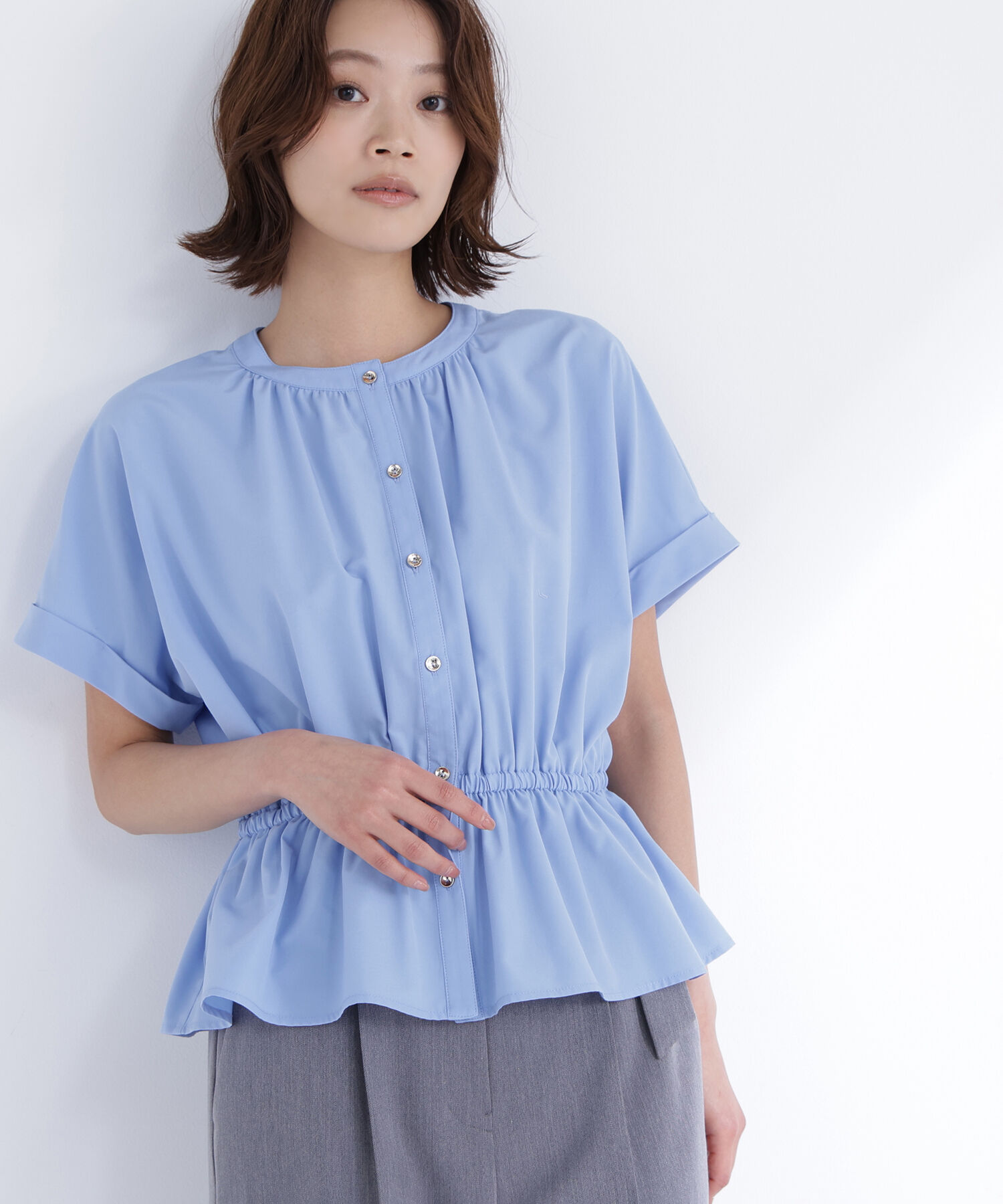  「〈ちょうど、いい服〉きゅっとふわっと。全部盛りブラウス」|シャツ・ブラウス|