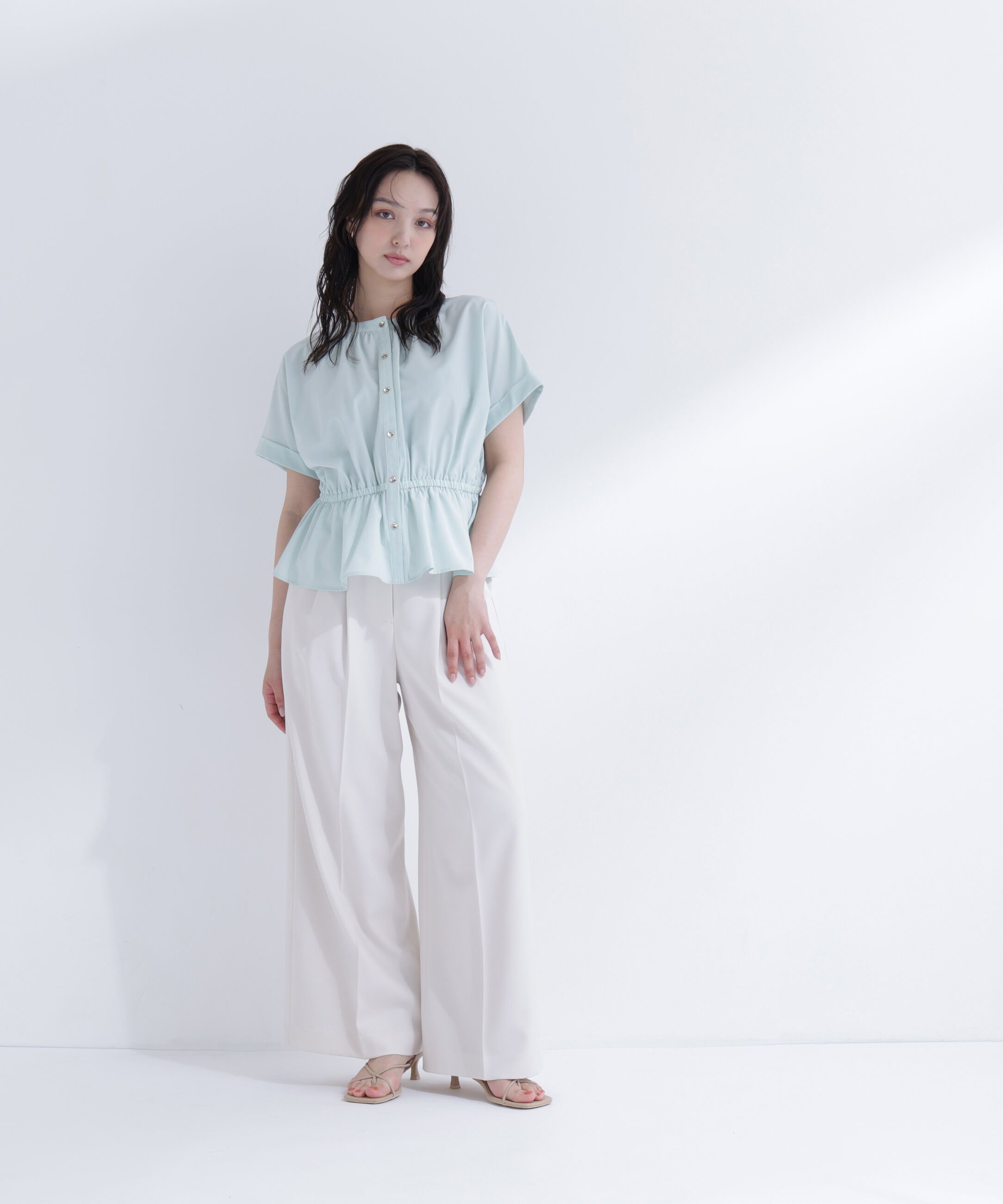  「〈ちょうど、いい服〉きゅっとふわっと。全部盛りブラウス」|シャツ・ブラウス|