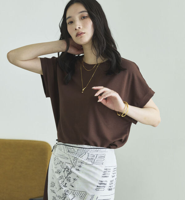 Doux archives「【１秒コーデ】ＮＥＷ多機能フレンチスリーブカットソー」|Tシャツ・カットソー|
