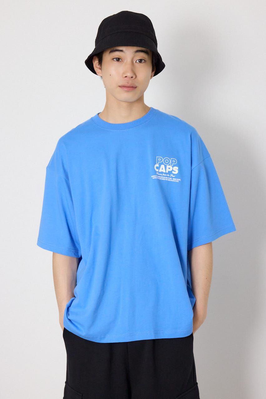 RODEO CROWNS「POP CAPS Tシャツ」|Tシャツ・カットソー|L/BLU1