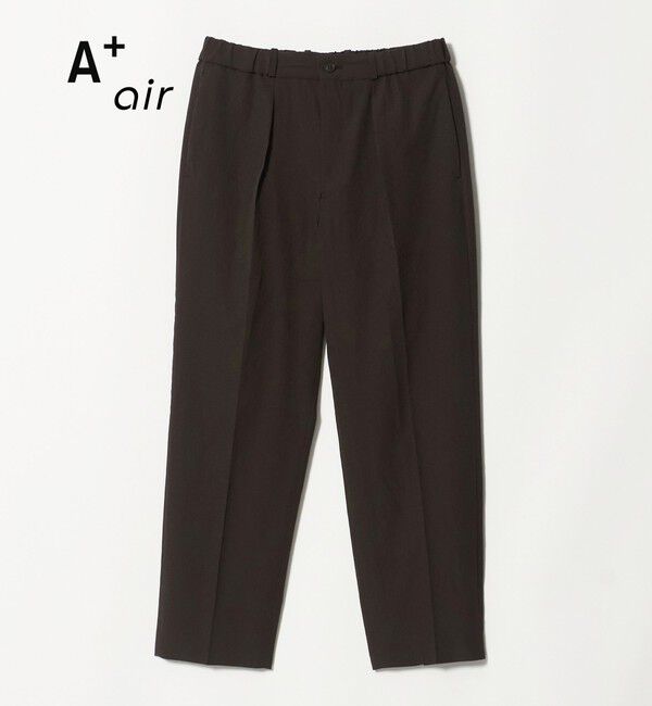 UNITED ARROWS green label relaxing「A+ air ポリエステル 空羽 リラックス イージー 1プリーツ スラックス セットパンツ -吸水速乾・通気性-」|スラックス|DK.BROWN