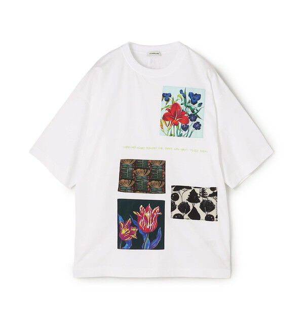 CABaN「スビンコットン TULIP BLOOMTシャツ」|Tシャツ・カットソー|12 ホワイト系