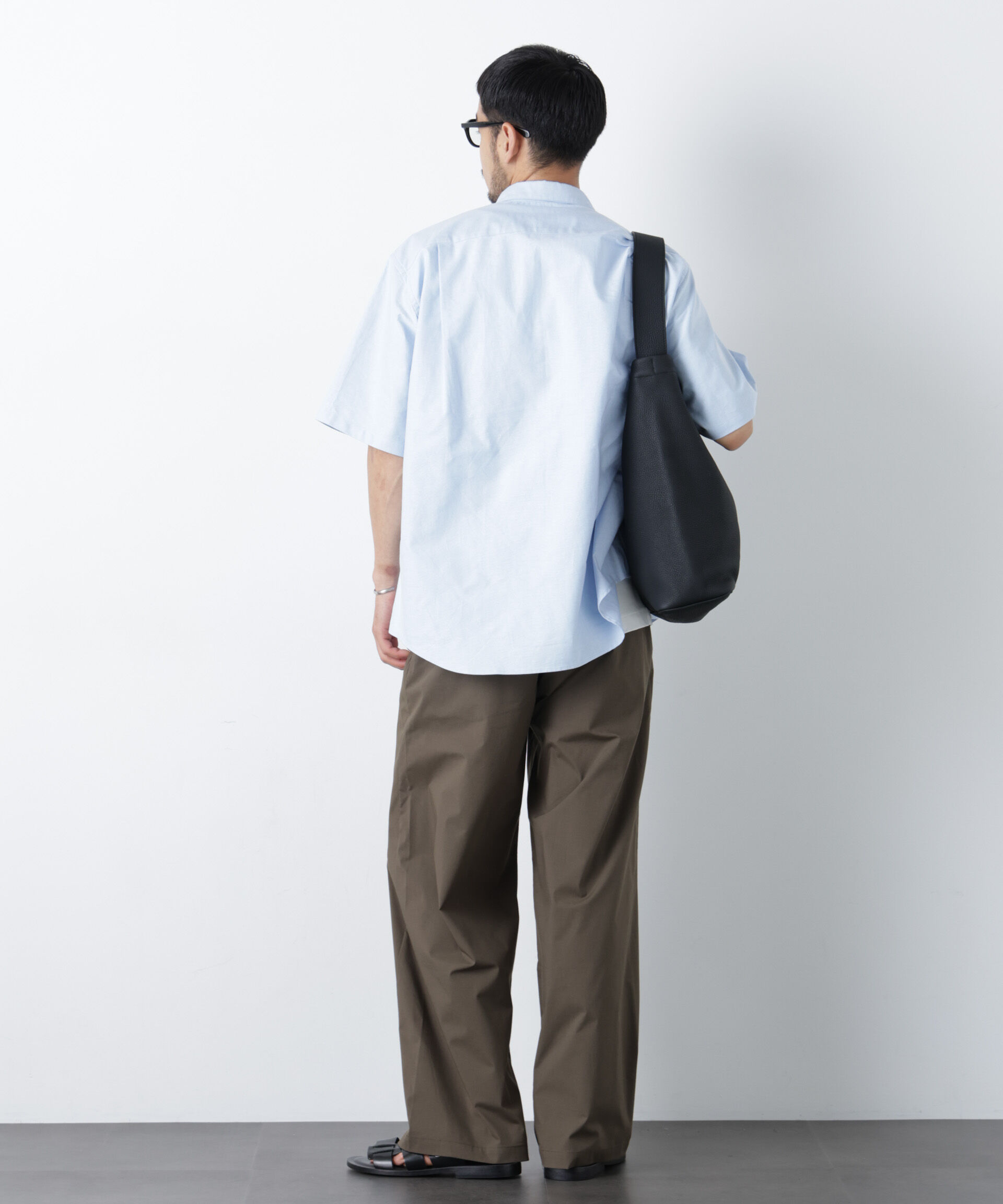 nano･universe「WEB限定/COOLMAX (R) バギーストレートスラックス」|チノ|