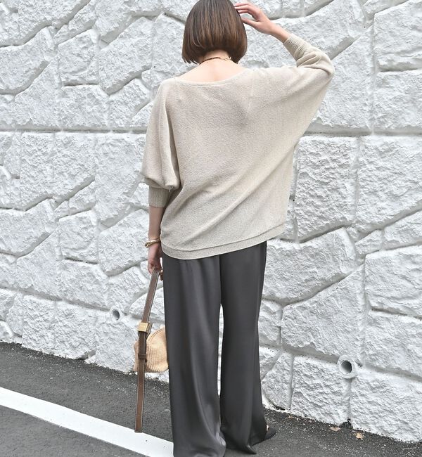 qualite「【夏まで快適に着られる】camifine ニットプルオーバー」|Tシャツ・カットソー|