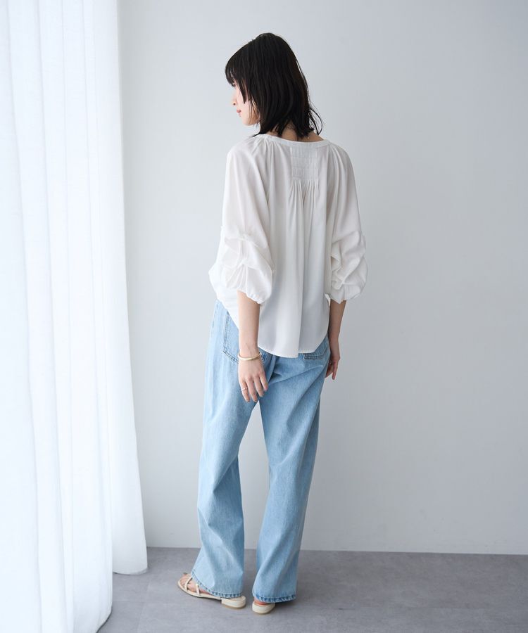 YECCA VECCA「ホイップスリーブブラウス」|シャツ・ブラウス|