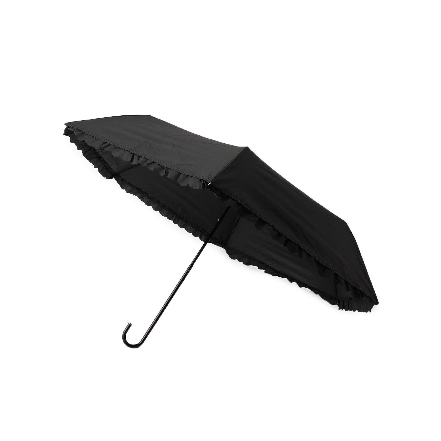 grove「ヒートカットフリル　ミニ【晴雨兼用】【紫外線遮蔽率／遮光率99．9％以上】」|傘|ブラック(019)