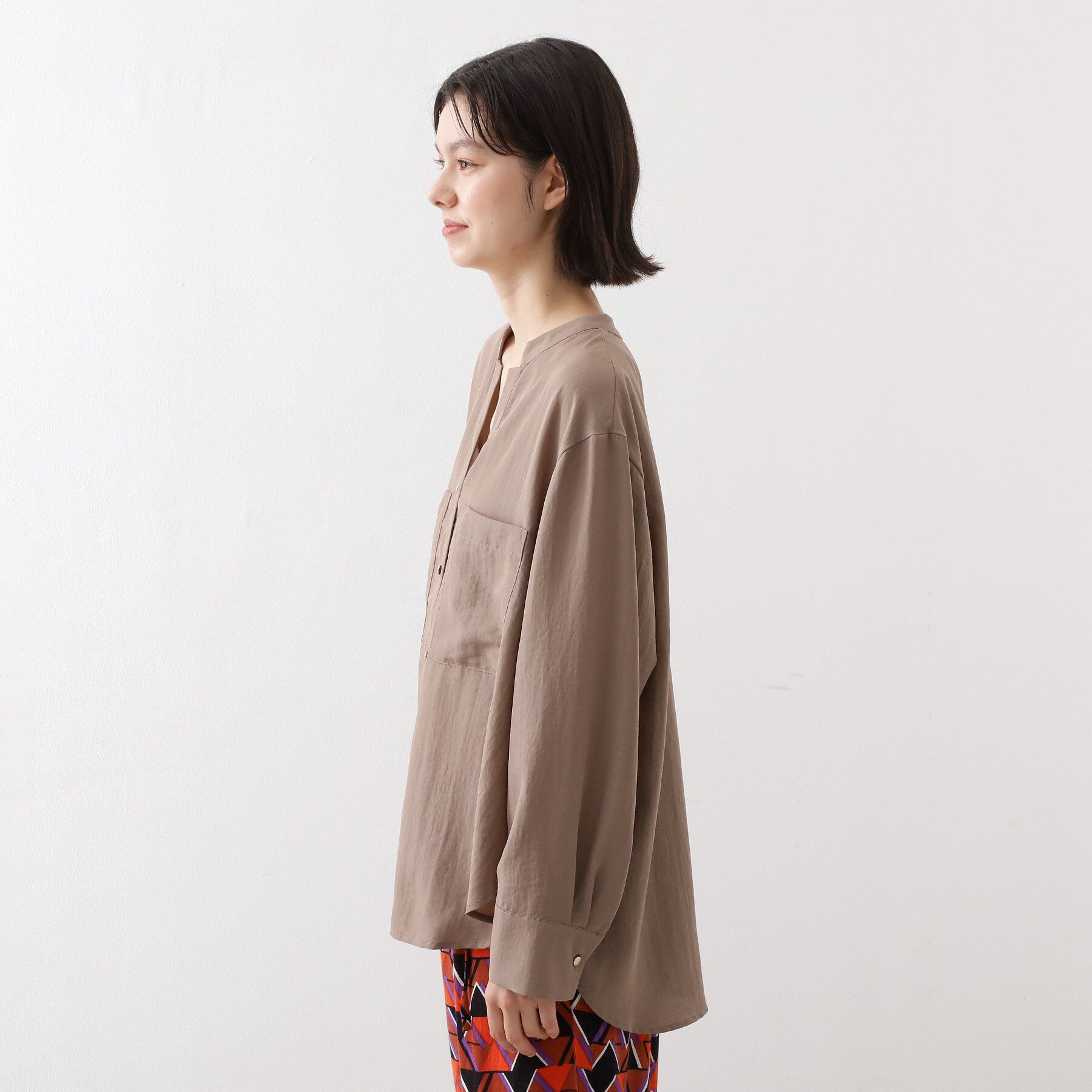 THE SHOP TK「【通勤にもデイリーにも】ダブルポケットスキッパーシャツ/洗濯機OK」|シャツ・ブラウス|