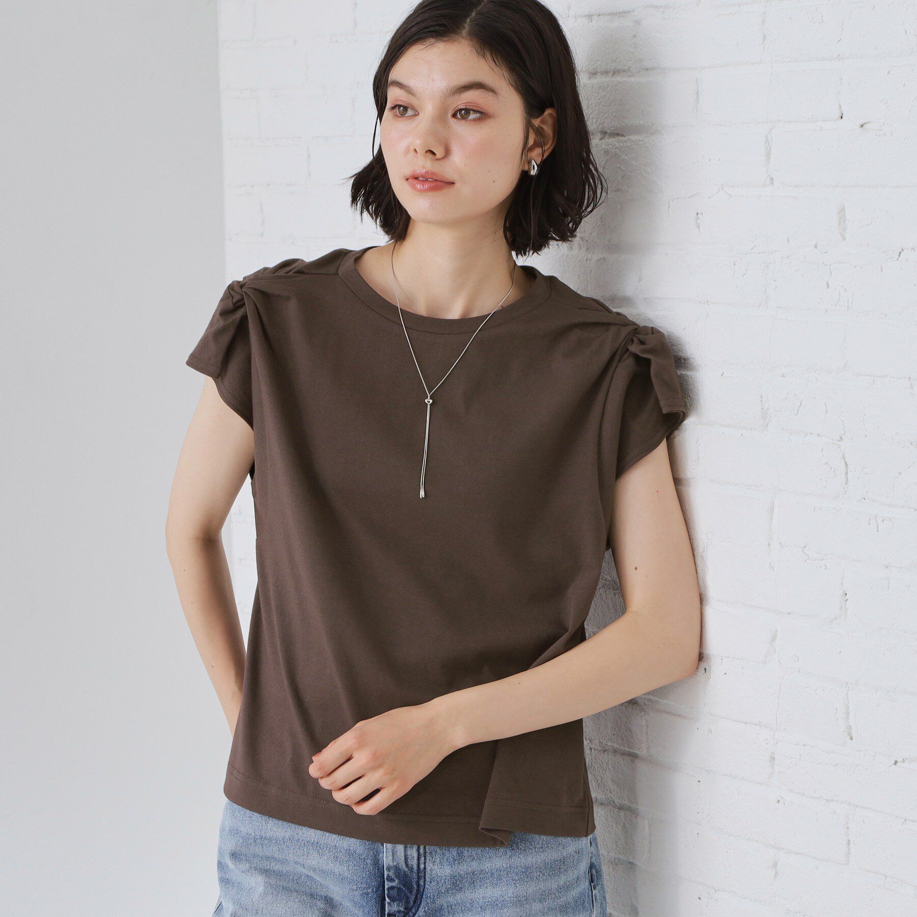 THE SHOP TK「ツイストアクセントプルオーバー」|Tシャツ・カットソー|