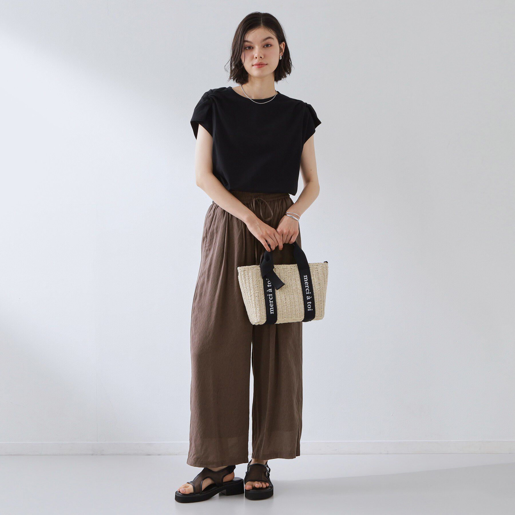 THE SHOP TK「ツイストアクセントプルオーバー」|Tシャツ・カットソー|