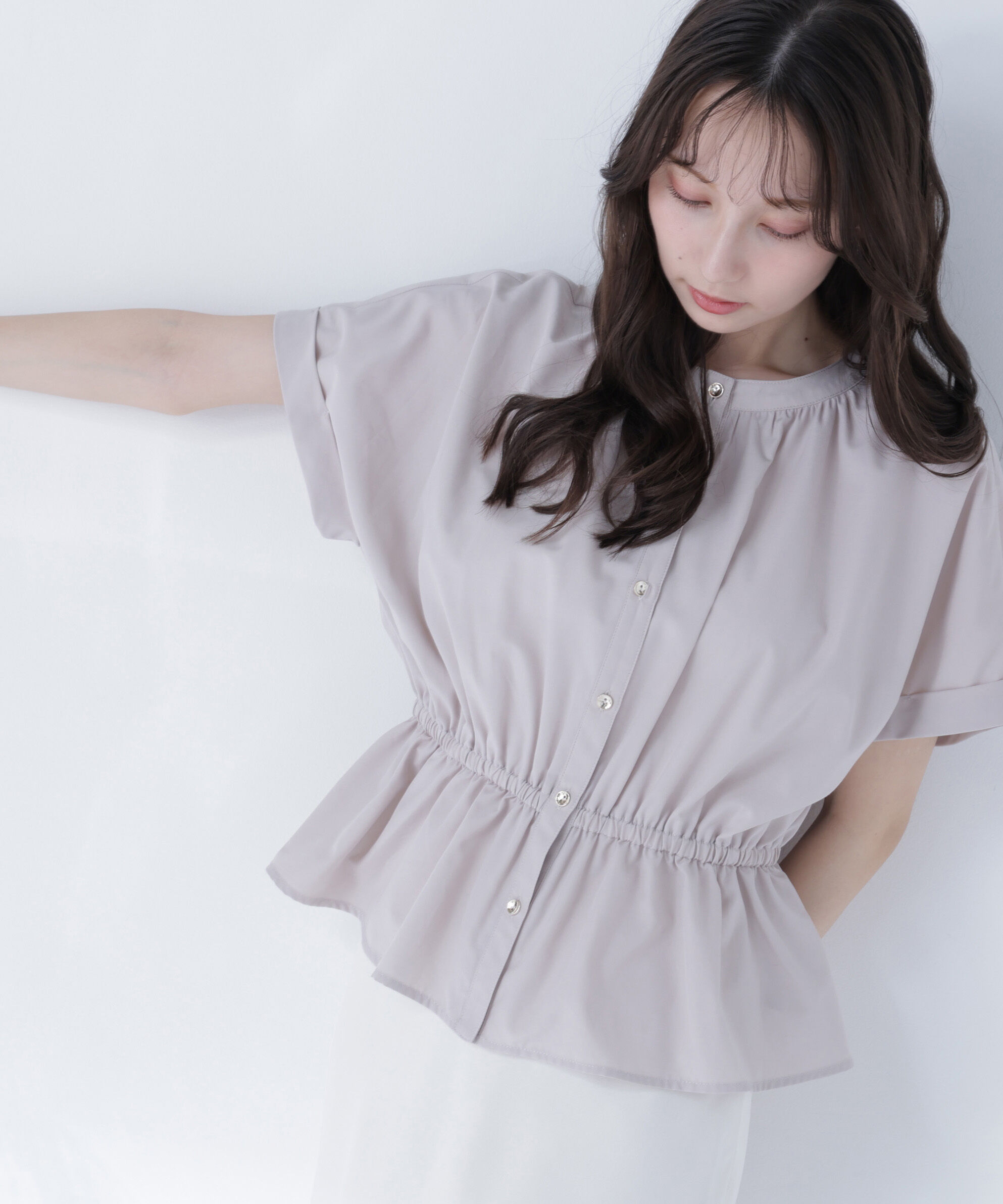  「〈ちょうど、いい服〉きゅっとふわっと。全部盛りブラウス」|シャツ・ブラウス|