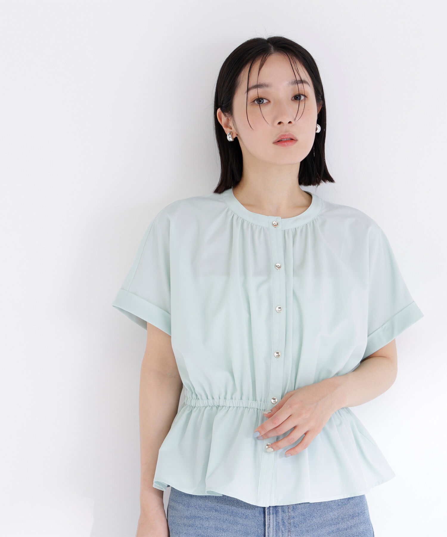  「〈ちょうど、いい服〉きゅっとふわっと。全部盛りブラウス」|シャツ・ブラウス|