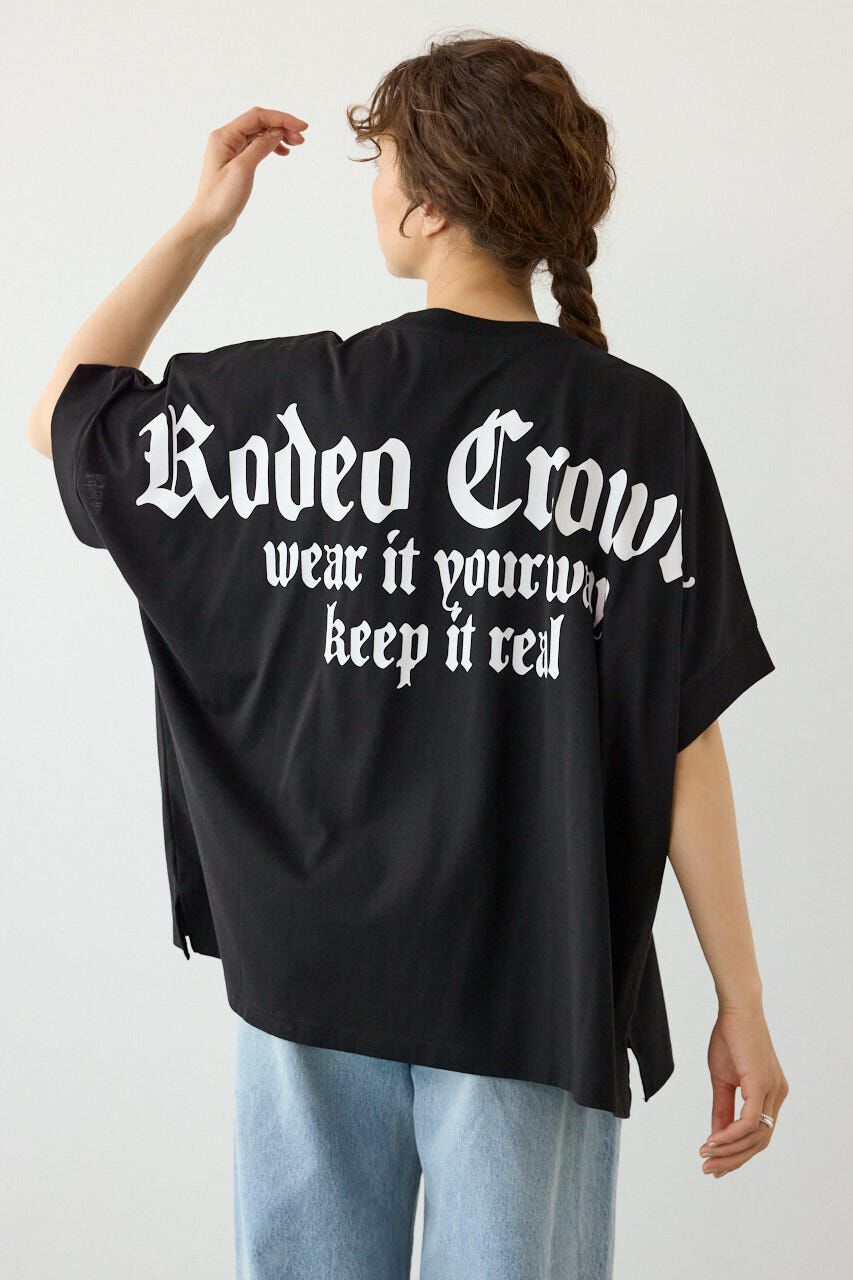 RODEO CROWNS「OE LOGO ドルマントップス」|Tシャツ・カットソー|BLK
