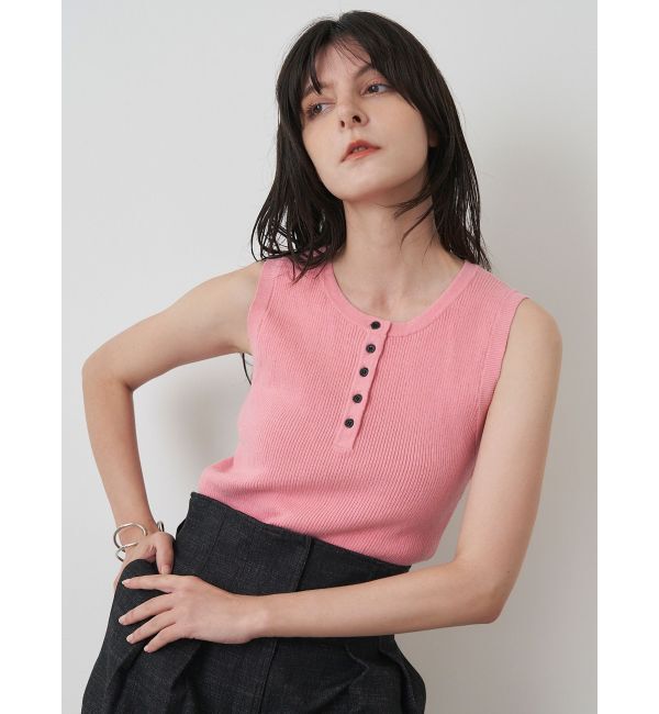 ELENDEEK「HENRY NECK RIB KT」|タンクトップ|ピンク