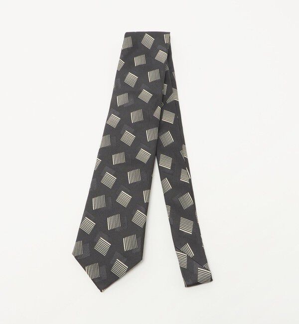 UNITED ARROWS「スクエア コモン ジャガード ネクタイ」|ネクタイ・蝶ネクタイ|DK.GRAY