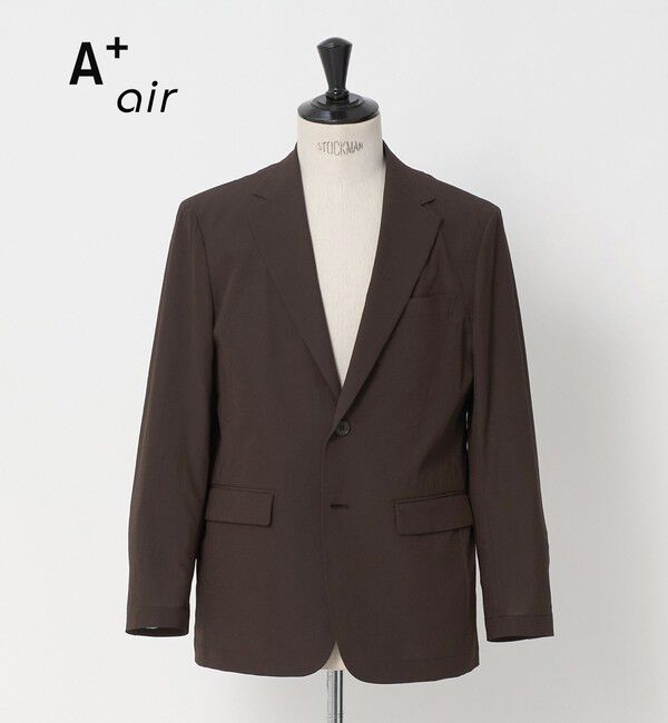 UNITED ARROWS green label relaxing「A+ air ポリエステル 空羽 2B リラックス セットアップジャケット -吸水速乾・通気性-」|テーラードジャケット|DK.BROWN