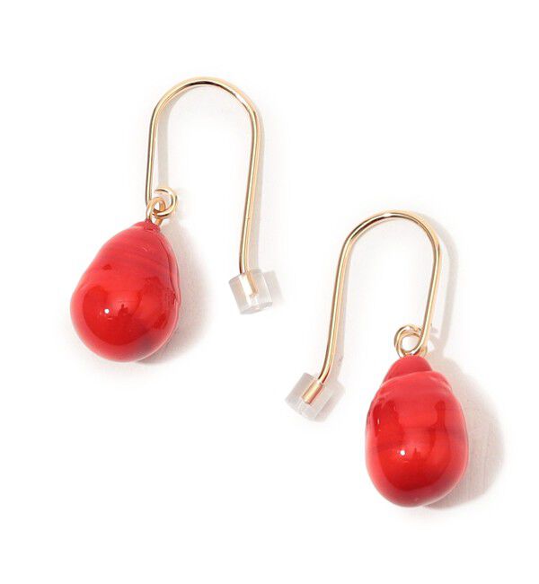 TOMORROWLAND GOODS「helena rohner glass ピアス」|ピアス|35 レッド