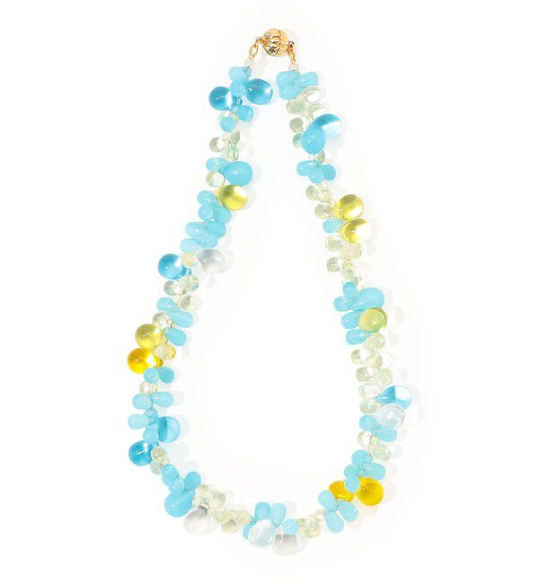 TOMORROWLAND GOODS「AGLAGLA Grape Glass Beads ネックレス」|ネックレス|62 ライトブルー系
