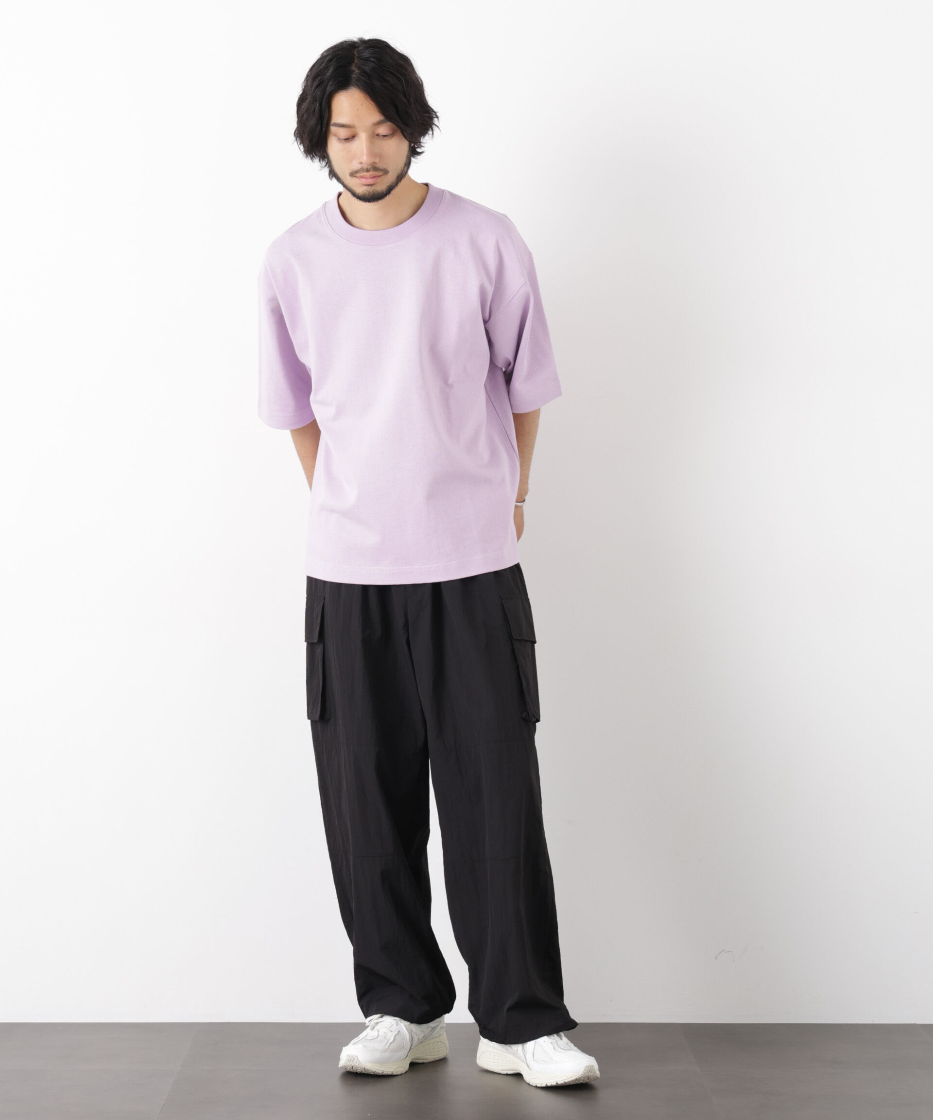 NANO universe「WEB限定/ヘビーウェイトカラーTシャツ 半袖」|Tシャツ・カットソー|