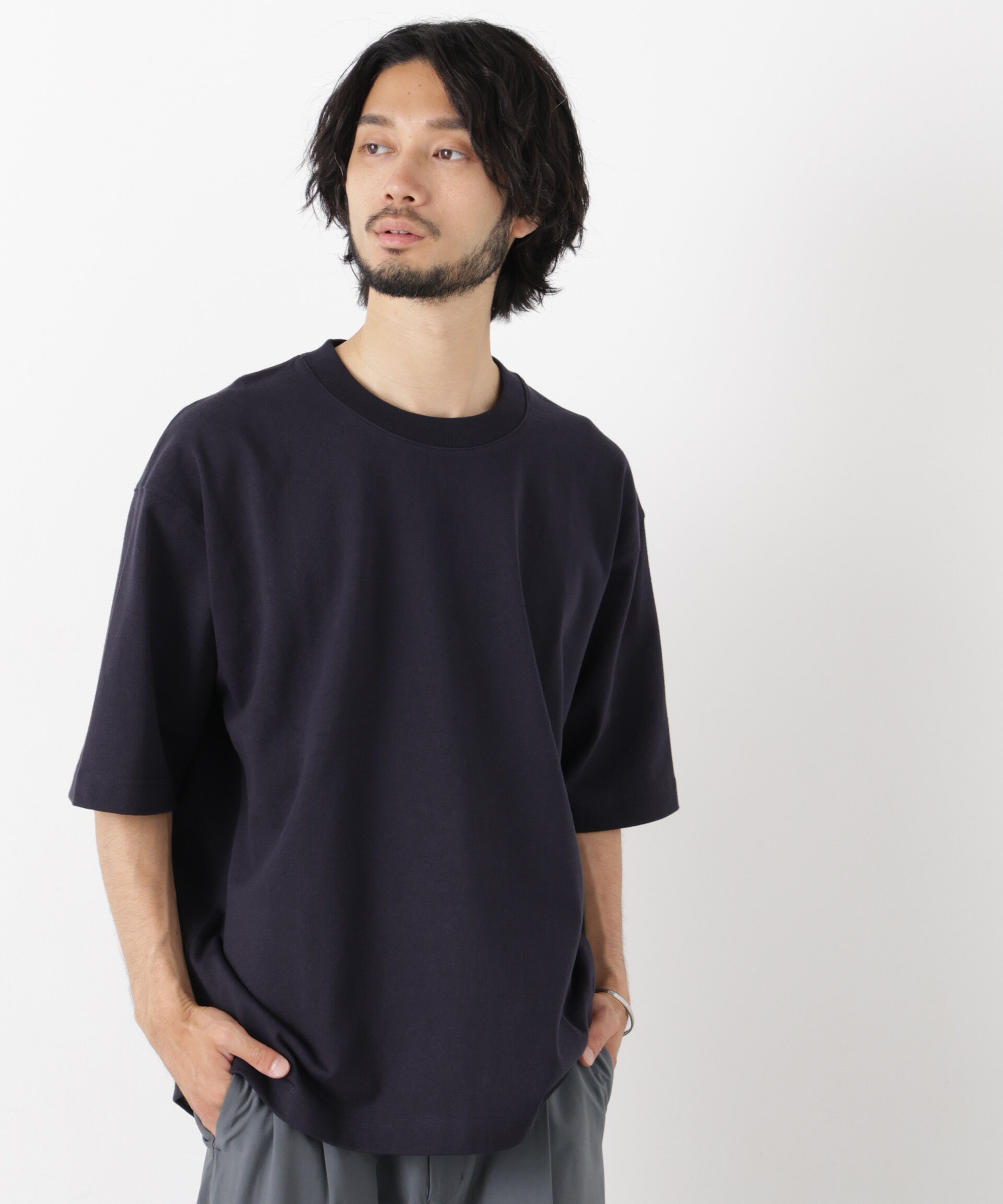 NANO universe「WEB限定/ヘビーウェイトカラーTシャツ 半袖」|Tシャツ・カットソー|