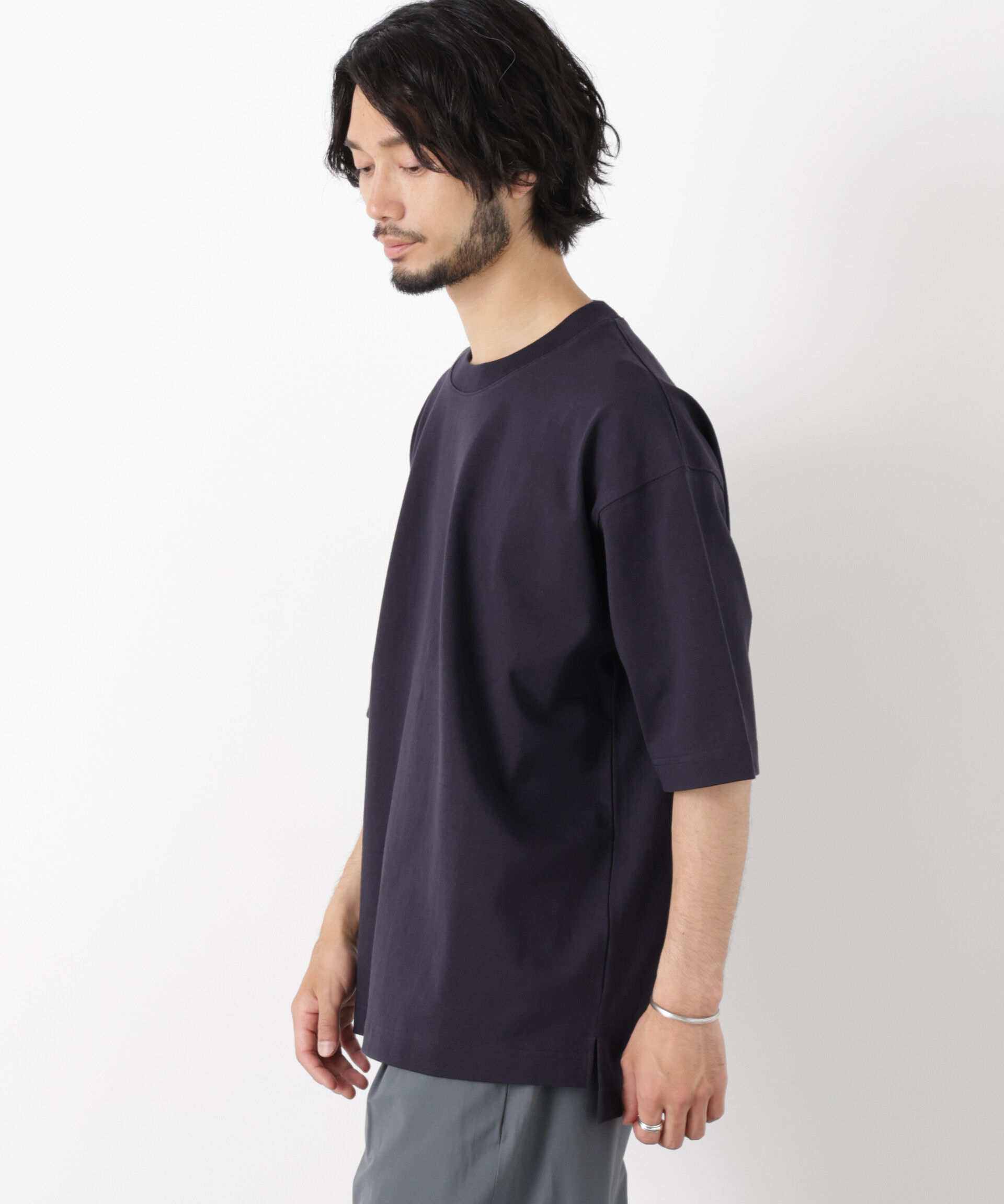 NANO universe「WEB限定/ヘビーウェイトカラーTシャツ 半袖」|Tシャツ・カットソー|