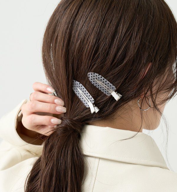  「クリアドットヘアピン」|その他|オフホワイト