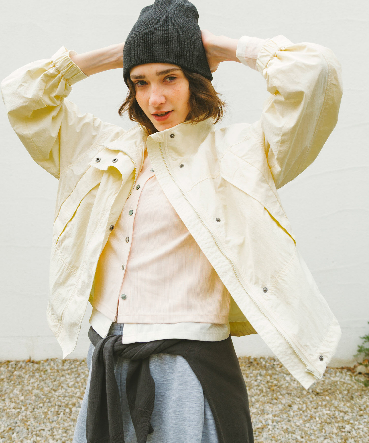 Sonny Label 「撥水スタンドカラーナイロンブルゾン」|その他|ホワイト系その他
