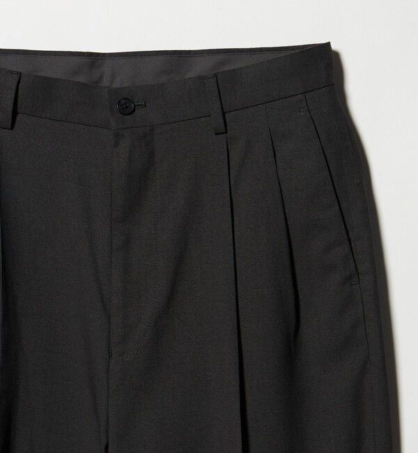 UNITED ARROWS green label relaxing「TR 和紙 2プリーツ スラックス W4」|スラックス|