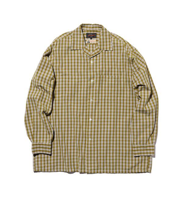 BEAMS PLUS「Open Collar 80/2 Madras」|シャツ・ブラウス|