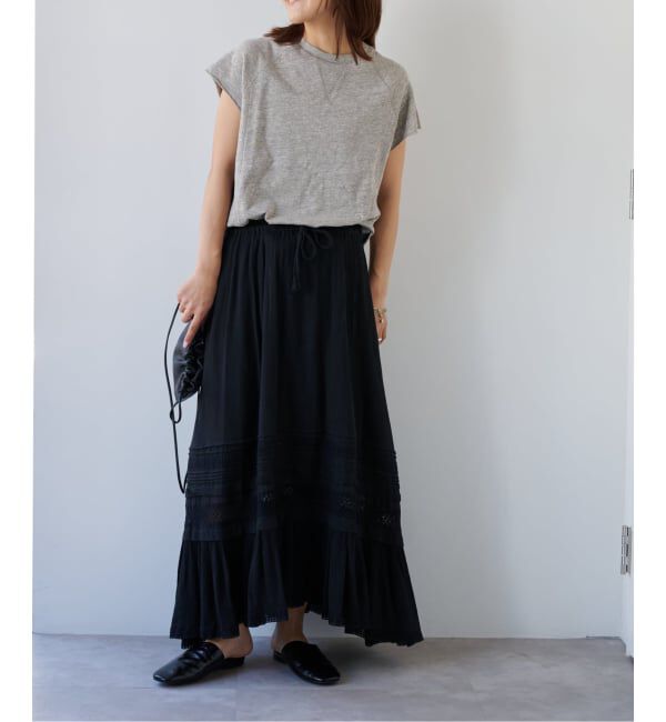 OUTDOOR PRODUCTS Usual Things「コットンレーストリムスカート」|スカート|