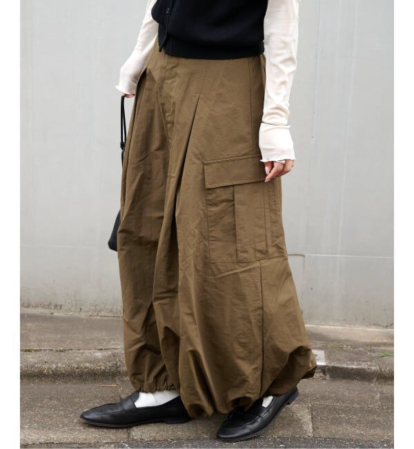 OUTDOOR PRODUCTS Usual Things「≪予約≫追加 ドロストバルーンカーゴスカート」|スカート|