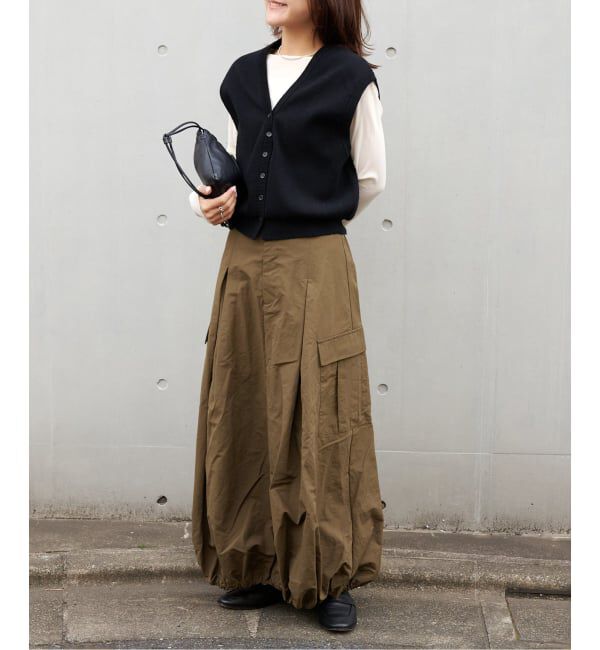 OUTDOOR PRODUCTS Usual Things「≪予約≫追加 ドロストバルーンカーゴスカート」|スカート|