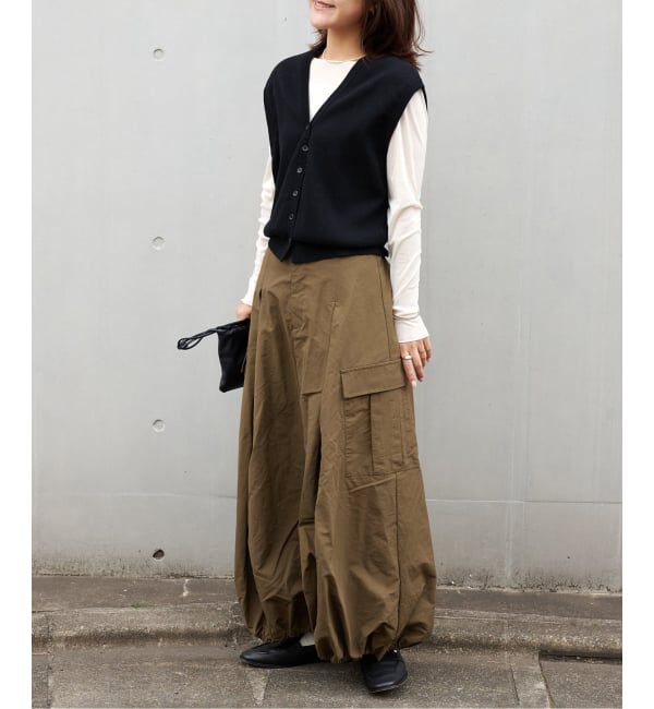 OUTDOOR PRODUCTS Usual Things「≪予約≫追加 ドロストバルーンカーゴスカート」|スカート|
