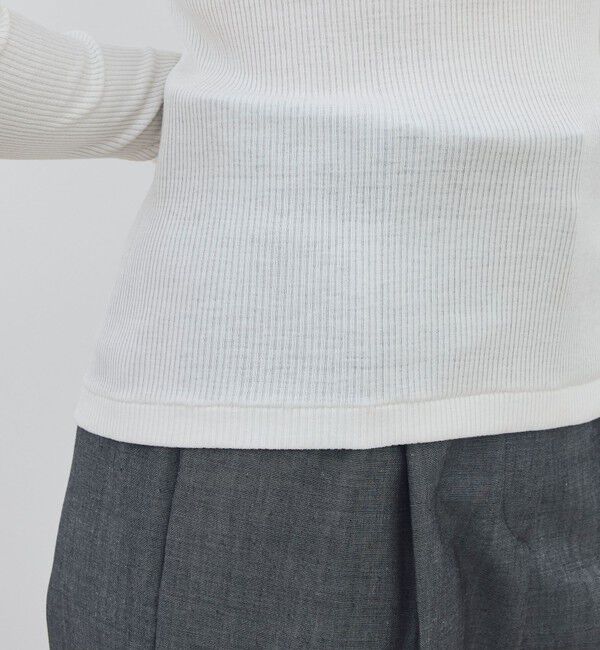 DES PRES「シルクコットンリブ ボートネックプルオーバー」|Tシャツ・カットソー|