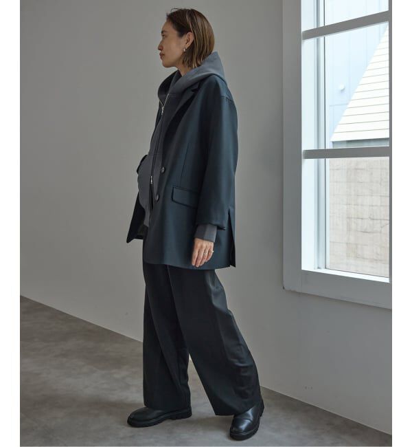 SLOBE IENA「《店舗・WEB限定カラー有り/シルバージップ/追加》ボリュームジップアップフーディー」|パーカー|