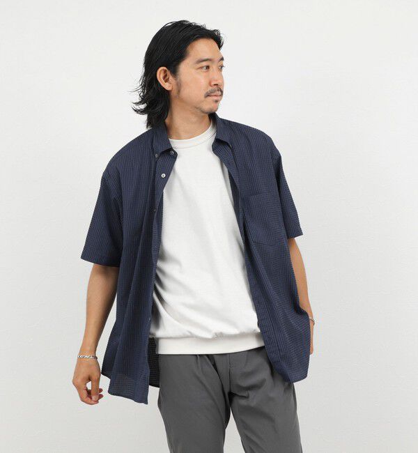 NOLLEY'S goodman「《一部セットアップ対応》DotAir ドットエアー半袖B.D. ボタンダウンシャツ 通気性/UVカット 26SS」|シャツ・ブラウス|