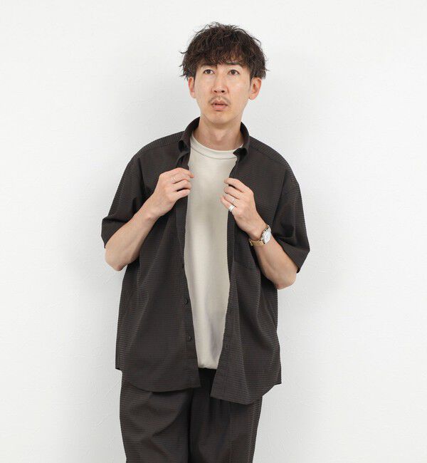 NOLLEY'S goodman「《一部セットアップ対応》DotAir ドットエアー半袖B.D. ボタンダウンシャツ 通気性/UVカット 26SS」|シャツ・ブラウス|