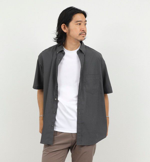 NOLLEY'S goodman「《一部セットアップ対応》DotAir ドットエアー半袖B.D. ボタンダウンシャツ 通気性/UVカット 26SS」|シャツ・ブラウス|