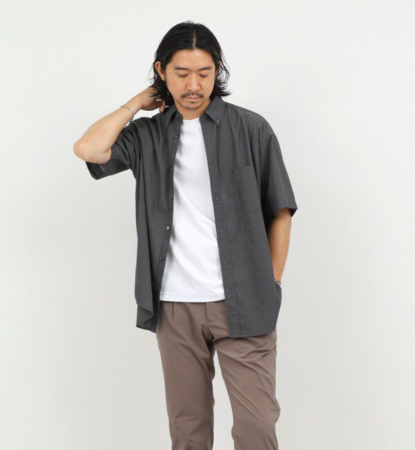 NOLLEY'S goodman「《一部セットアップ対応》DotAir ドットエアー半袖B.D. ボタンダウンシャツ 通気性/UVカット 26SS」|シャツ・ブラウス|