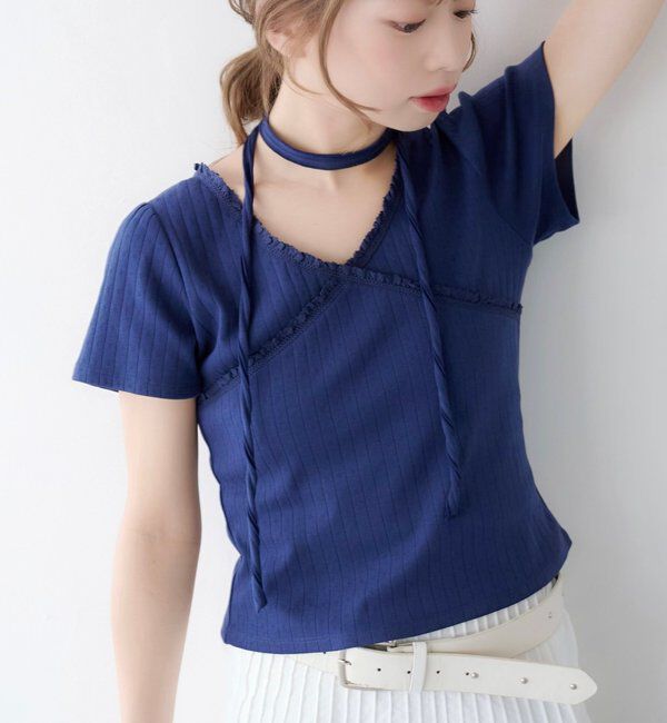  「ミニビスケットTee」|Tシャツ・カットソー|ネイビー