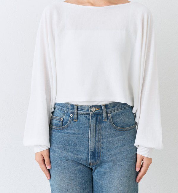  「予約【A・MONN】【セット着用可】cropped KNIT」|ニット・セーター|