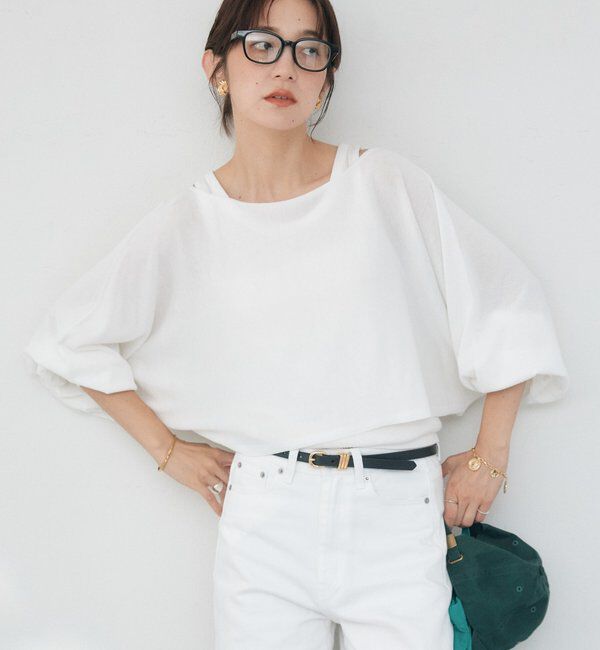  「予約【A・MONN】【セット着用可】cropped KNIT」|ニット・セーター|