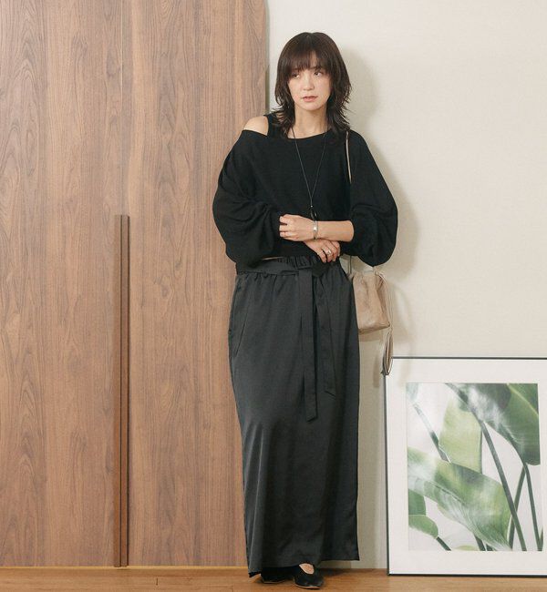  「予約【A・MONN】【セット着用可】cropped KNIT」|ニット・セーター|