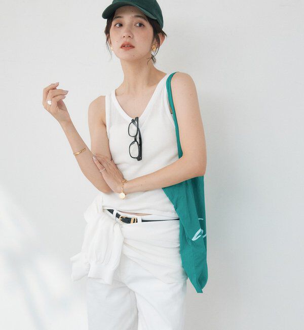  「予約【A・MONN】【セット着用可】tank KNIT」|ニット・セーター|