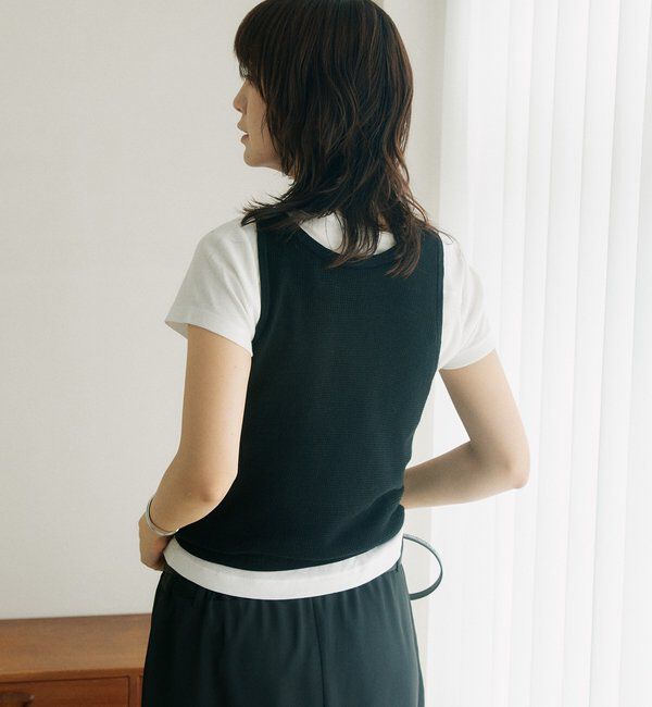  「予約【A・MONN】【セット着用可】tank KNIT」|ニット・セーター|