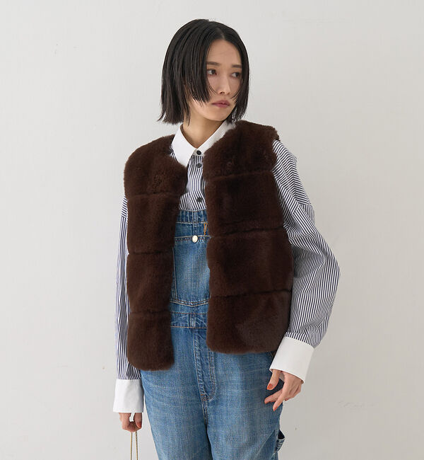 Rouge vif「エコファージレ」|ダウンベスト・ベスト|