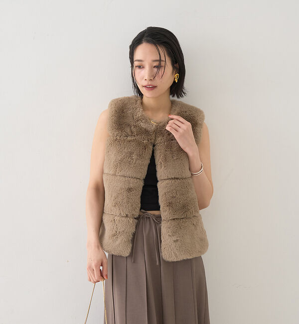 Rouge vif「エコファージレ」|ダウンベスト・ベスト|