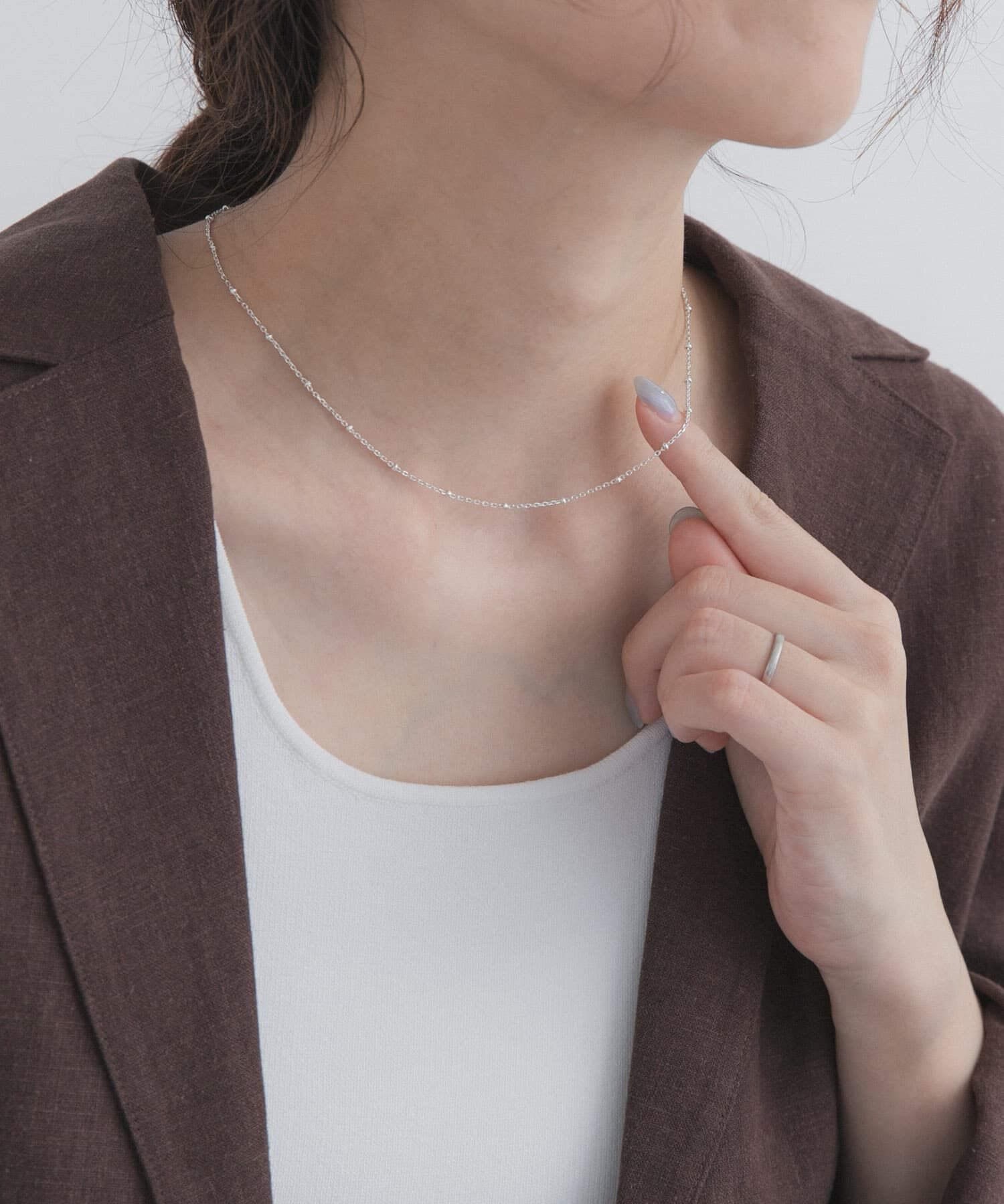 URBAN RESEARCH DOORS「スタッドネックレス SILVER925」|ネックレス|シルバー